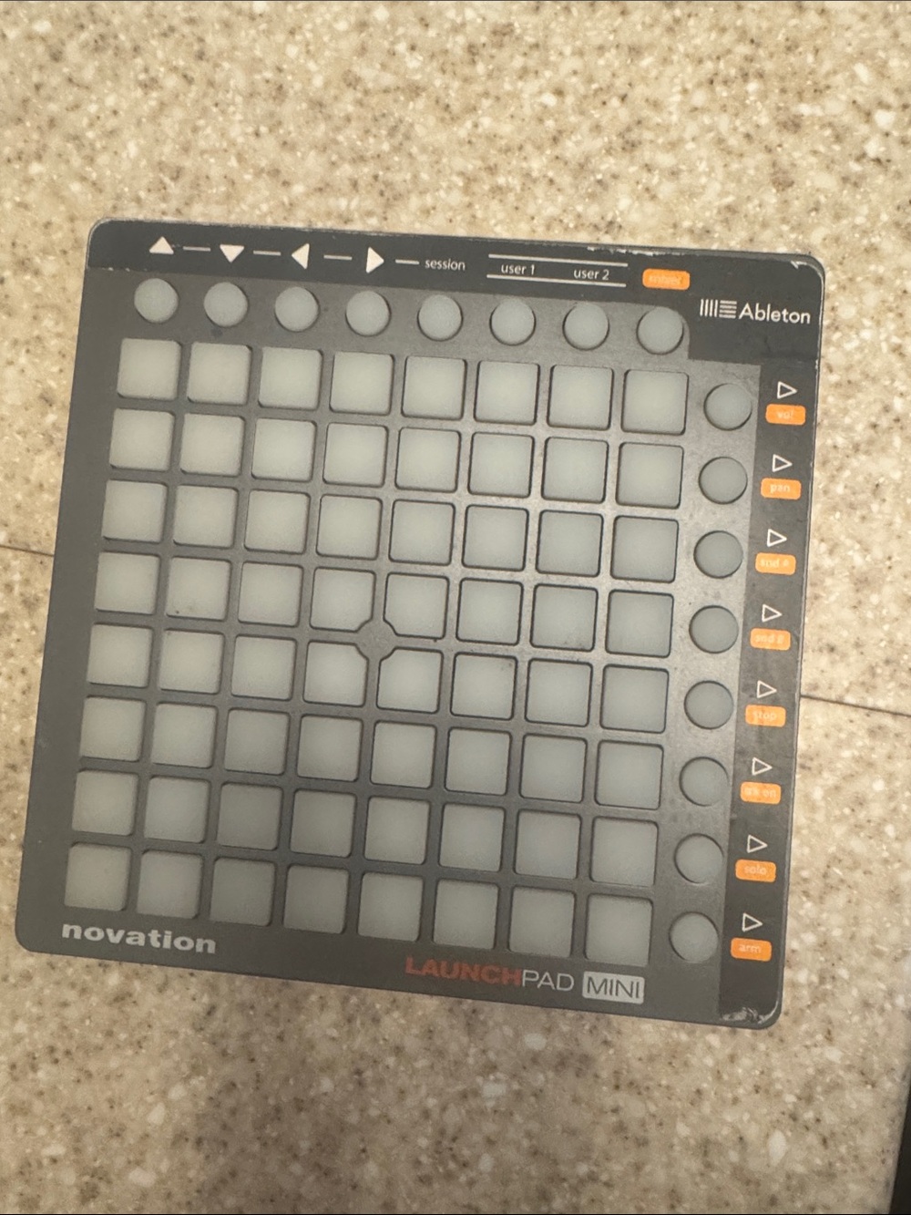 Ableton Novation Launchpad Mini MIDI Controller - Gray with Orange Accents